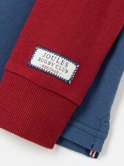Joules Union Blue Cotton Rugby Shirt - Image 6 of 6