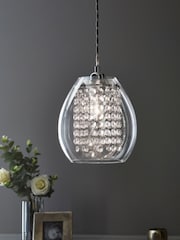 Clear Bella Easy Fit Pendant Lamp Shade - Image 1 of 6