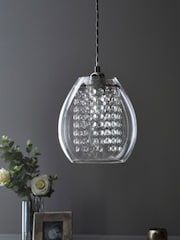 Clear Bella Easy Fit Pendant Lamp Shade - Image 2 of 6