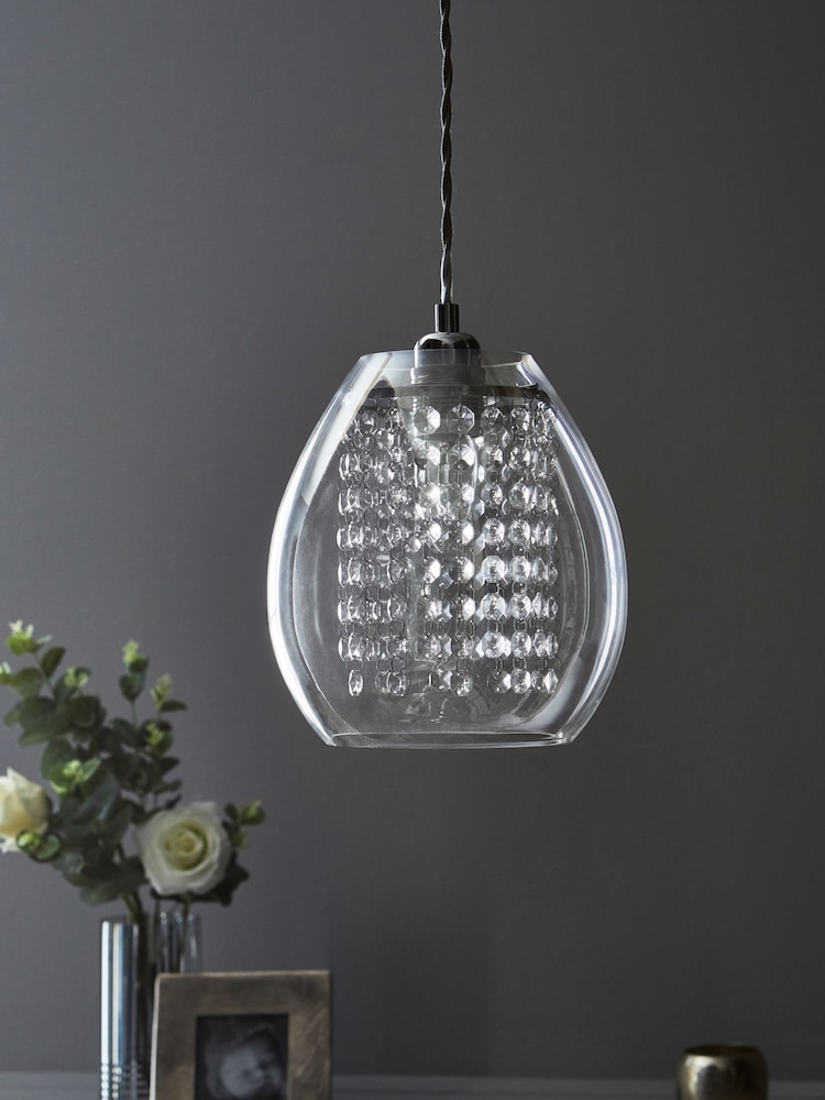 Clear Bella Easy Fit Pendant Lamp Shade - Image 2 of 6