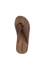 Skechers Brown Mens Tantric Fritz Sandals - Image 2 of 6