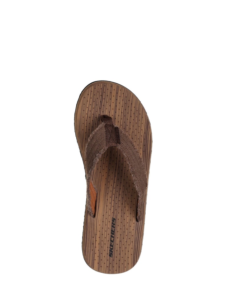 Skechers Brown Mens Tantric Fritz Sandals - Image 2 of 6