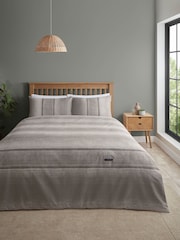 Catherine Lansfield Grey Denim Duvet Cover and Pillowcase Set - Image 1 of 3