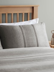Catherine Lansfield Grey Denim Duvet Cover and Pillowcase Set - Image 2 of 3