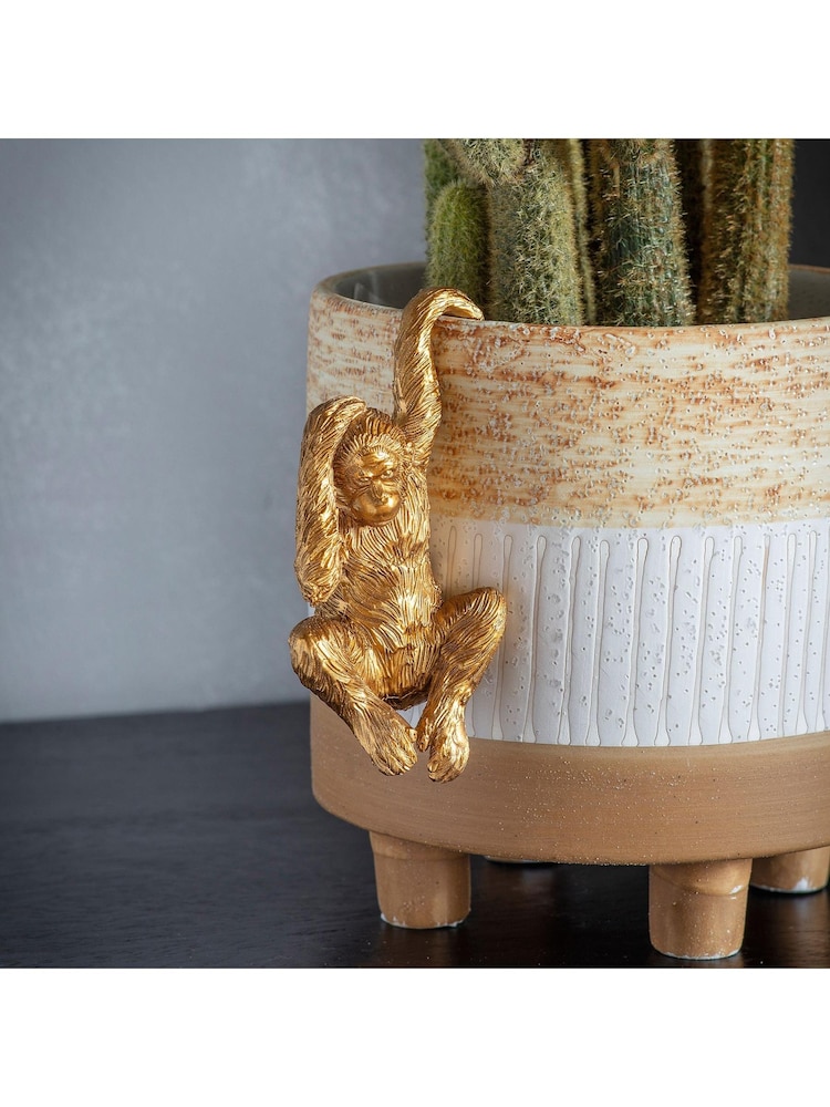 Gallery Home Gold Olivia the Orangutan Pot Hanger 2 Pack - Image 1 of 2