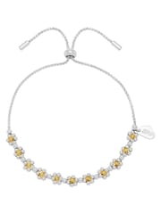 Estella Bartlett Silver Floral Daisy Chain Bracelet - Image 2 of 5