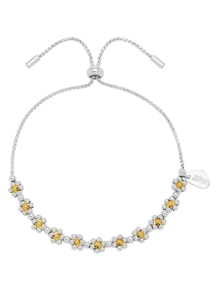 Estella Bartlett Silver Floral Daisy Chain Bracelet - Image 2 of 5