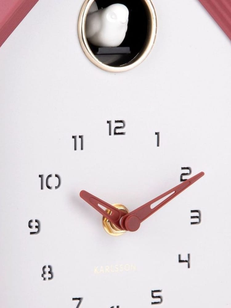 Karlsson Burgundy red Reina Cuckoo Wall Clock - Image 5 of 5