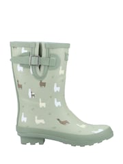 Cotswolds Green Farmyard Mid Wellington Wellies - Image 1 of 3