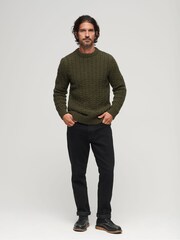 Grün - Superdry Vintage Jacob Pullover​​​​​​​ mit Rundhalsausschnitt - Bild 2 von 6