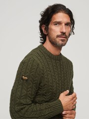 Grün - Superdry Vintage Jacob Pullover​​​​​​​ mit Rundhalsausschnitt - Bild 3 von 6