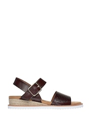 Skechers Brown black Womens Desert Kiss Sunny Flair Sandals - Image 1 of 5
