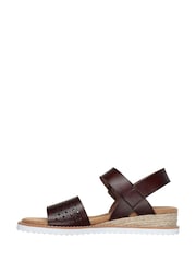 Skechers Brown black Womens Desert Kiss Sunny Flair Sandals - Image 2 of 5