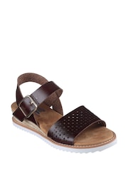 Skechers Brown black Womens Desert Kiss Sunny Flair Sandals - Image 3 of 5