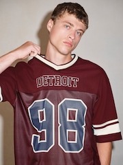Red Detroit EDIT American Football T-Shirt - Image 4 of 4