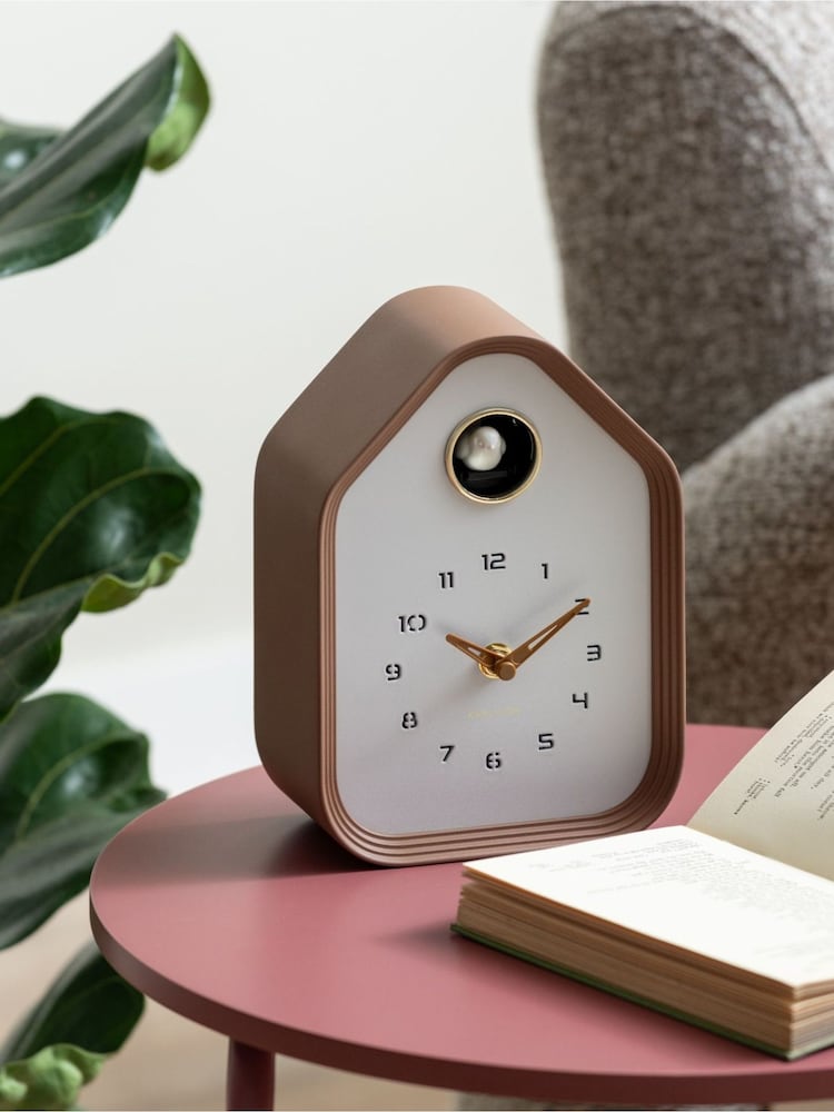 Karlsson Mocha brown Reina Cuckoo Wall Clock - Image 1 of 4
