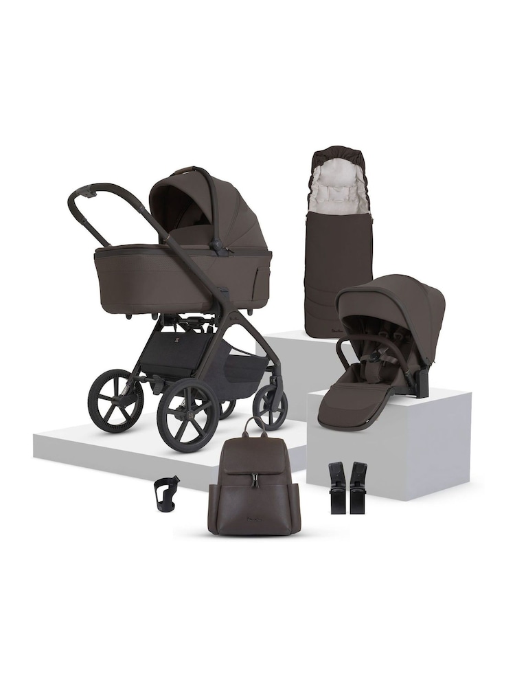 Silver Cross Chocolate Cove 2 Pushchair  Accessories Nursery Travel System Bundle - Image 1 of 6