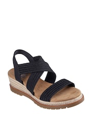 Skechers Black Bobs Desert Chill Sweet Crossing Sandals - Image 3 of 5