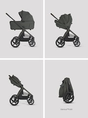 Silver Cross Pewter Cove 2 Family Pushchair  Car Seat Nursery Travel System Bundle - Image 3 of 6