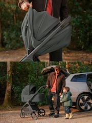 Silver Cross Pewter Cove 2 Ultimate Pushchair  Car Seat Nursery Travel System Bundle - Image 2 of 6