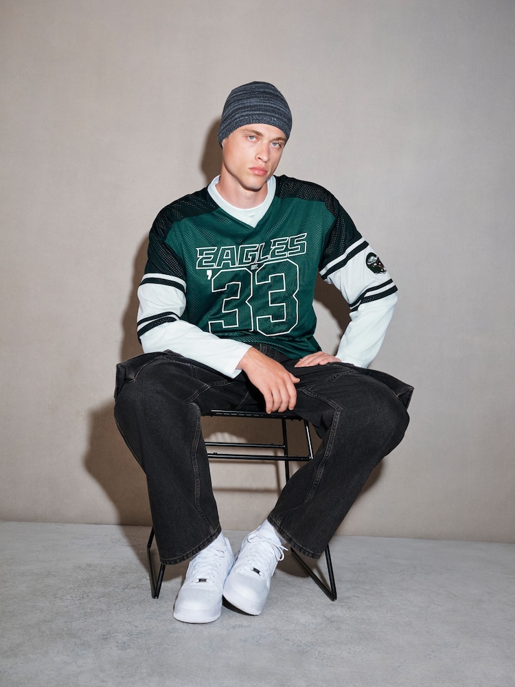 Green EDIT NFL American Football Jersey - Image 2 of 5