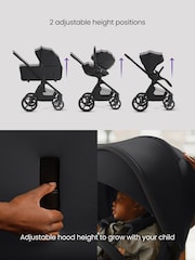 Silver Cross Onyx Cove 2 Family Pushchair  Car Seat Nursery Travel System Bundle - Image 4 of 6