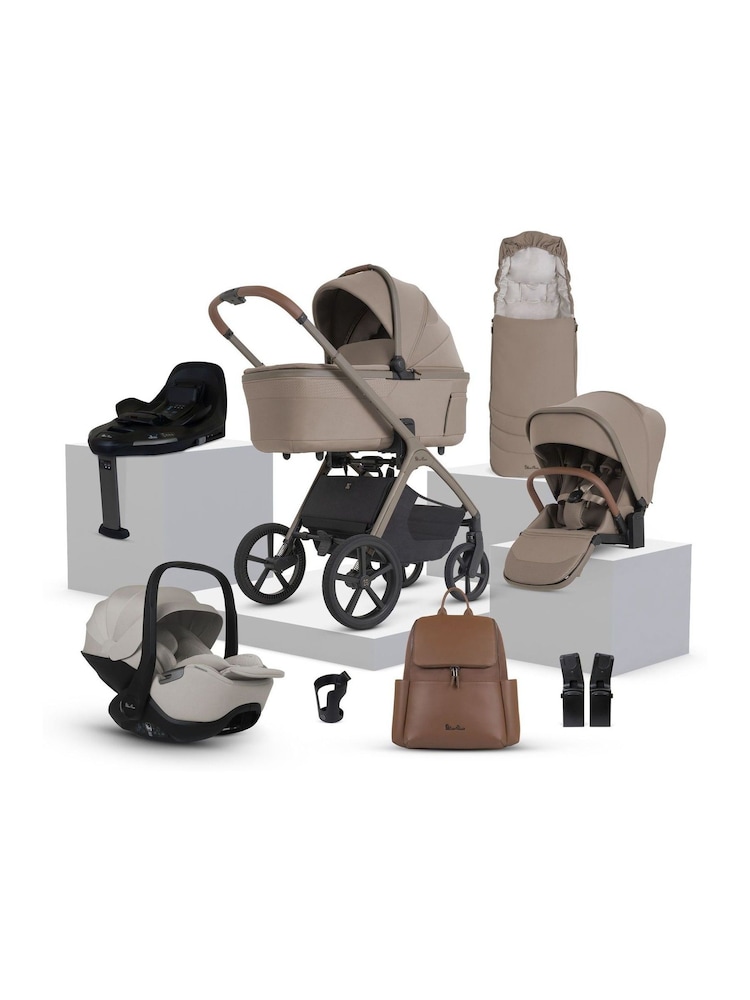 Silver Cross Champagne Cove 2 Family Pushchair Car Seat Nursery Travel System Bundle - Image 1 of 6 Silver Cross Champagne Cove 2 Family Pushchair Car Seat Nursery Travel System Bundle - Image 1 of 6