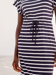 Navy/White Jersey Dress - Image 2 of 4