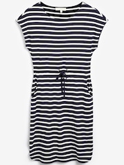 Navy/White Jersey Dress - Image 4 of 4