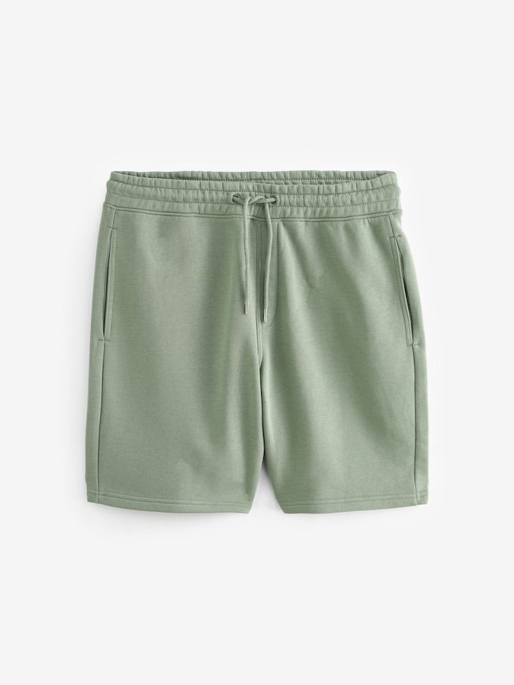 Stone/Khaki Green Soft Fabric Jersey Shorts 2 Pack - Image 2 of 12