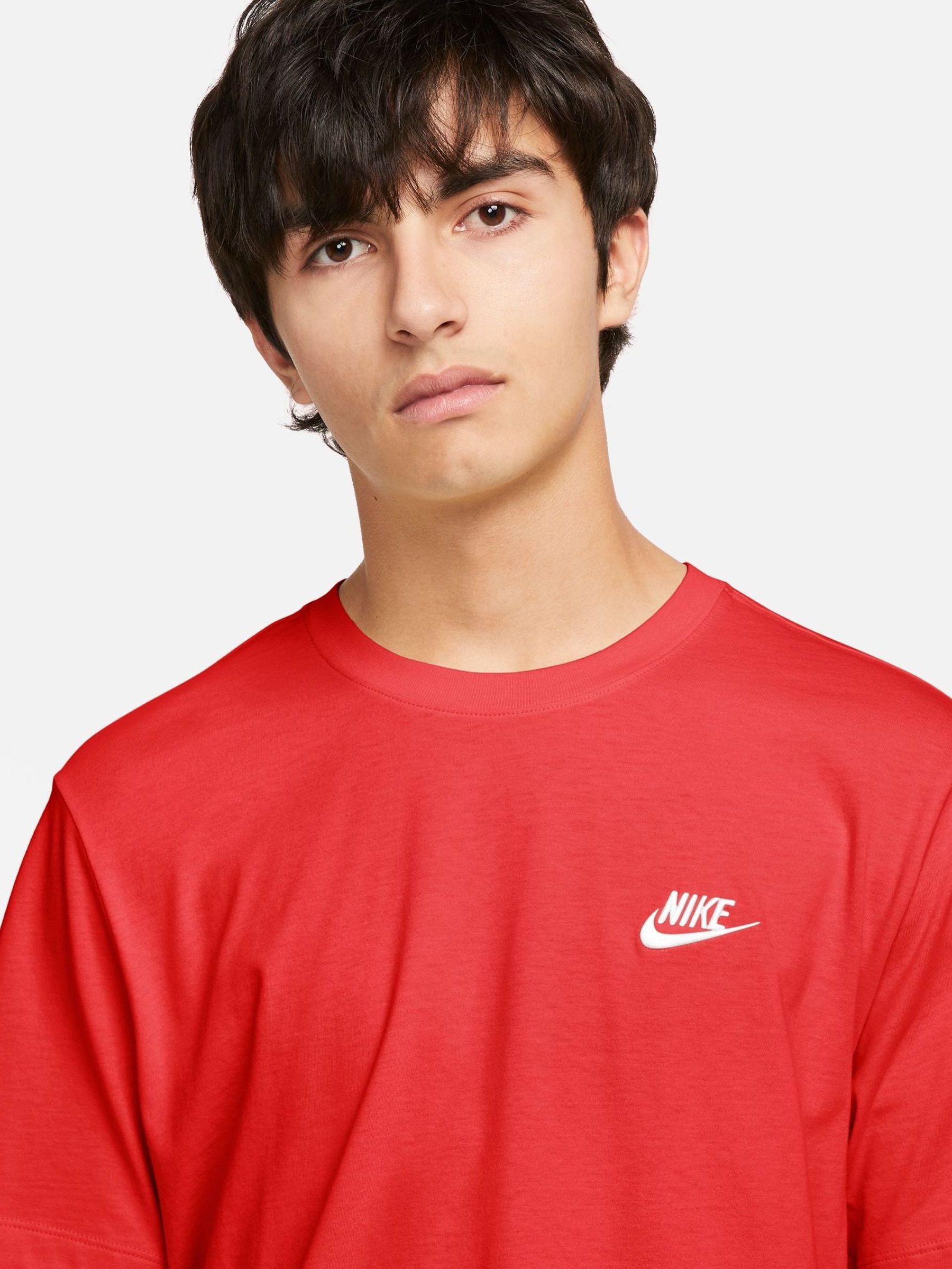 red nike tee