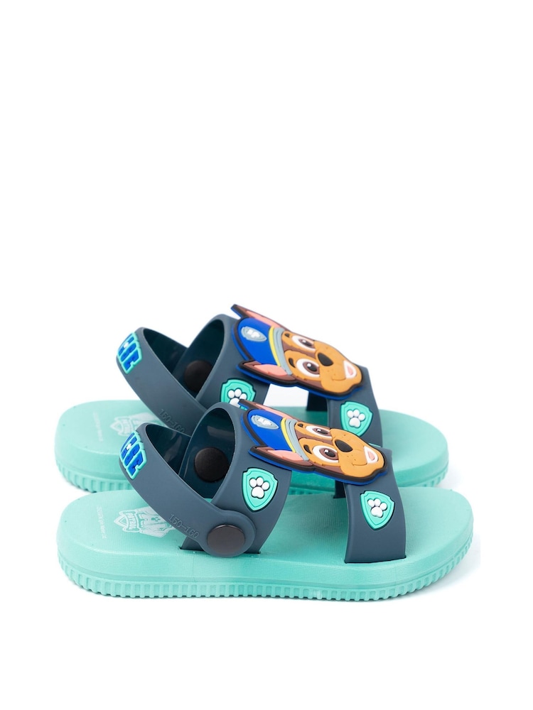 Vanilla Underground Blue Kids Paw Patrol Character Sandals - Image 2 of 5 Vanilla Underground Blue Kids Paw Patrol Character Sandals - Image 2 of 5