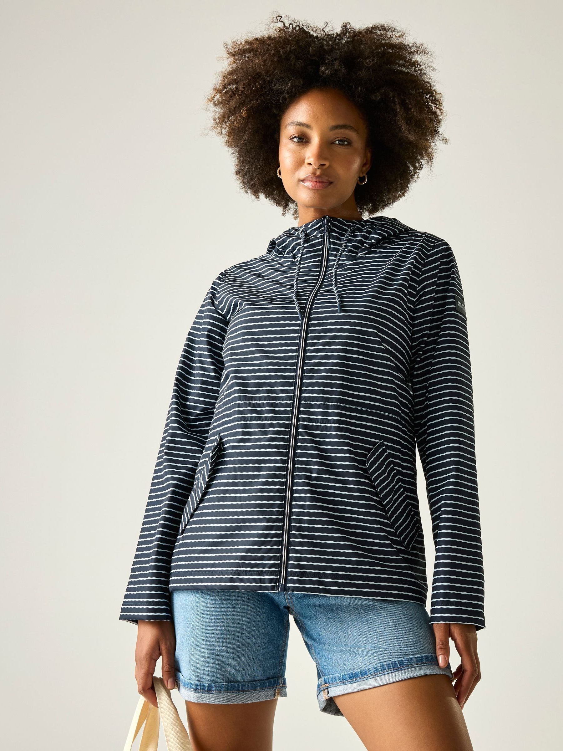 Regatta Women's Navy Bayletta Hooded Waterproof Jacket In | : Size 16 - Image 2