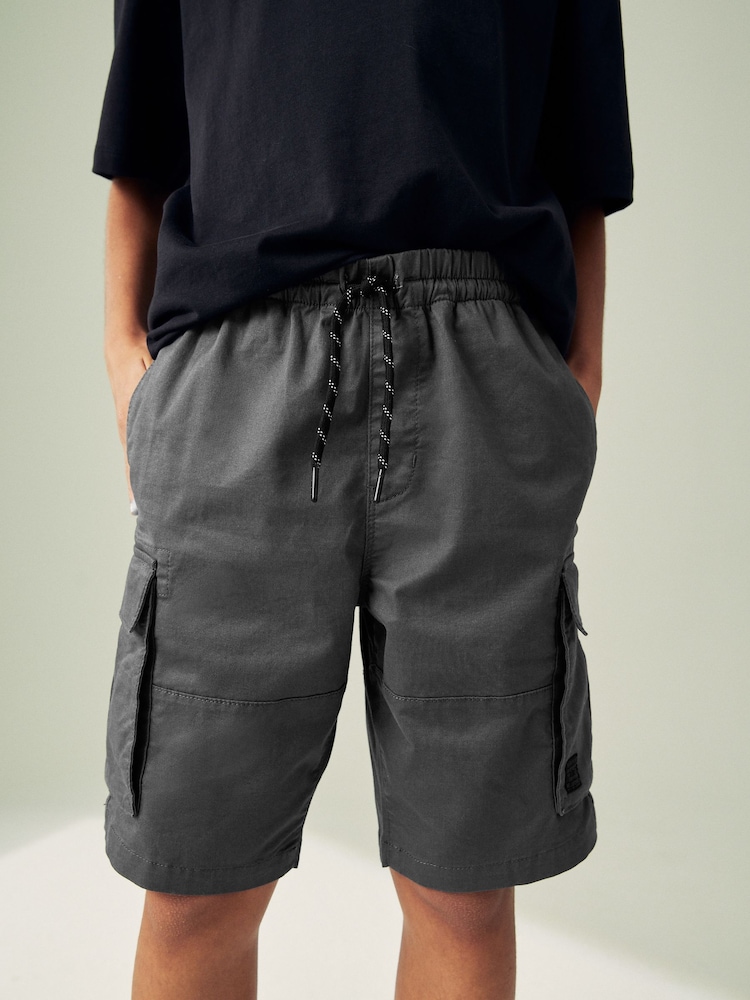 Charcoal Grey Single Cargo Shorts (3-16yrs) - Image 1 of 4