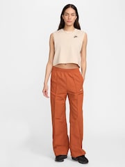 Nike Cream Club Cropped Sleeveless Top - Image 1 of 6
