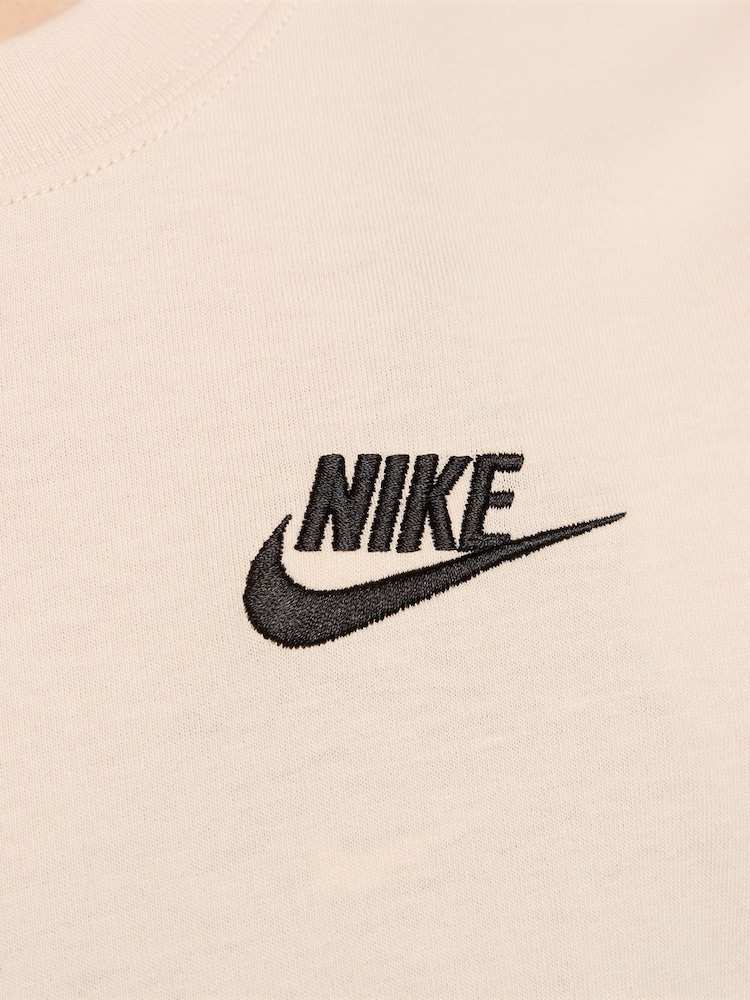 Crème - Haut Nike Club coupe courte sans manches - Image 3 of 6