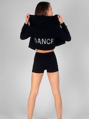 Pineapple Black Girls Jersey Hotpant Shorts - Image 2 of 4