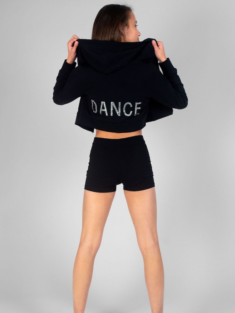 Pineapple Black Girls Jersey Hotpant Shorts - Image 2 of 4
