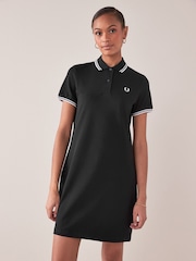 Fred Perry Twin Tipped Polo Black Dress - Image 1 of 9