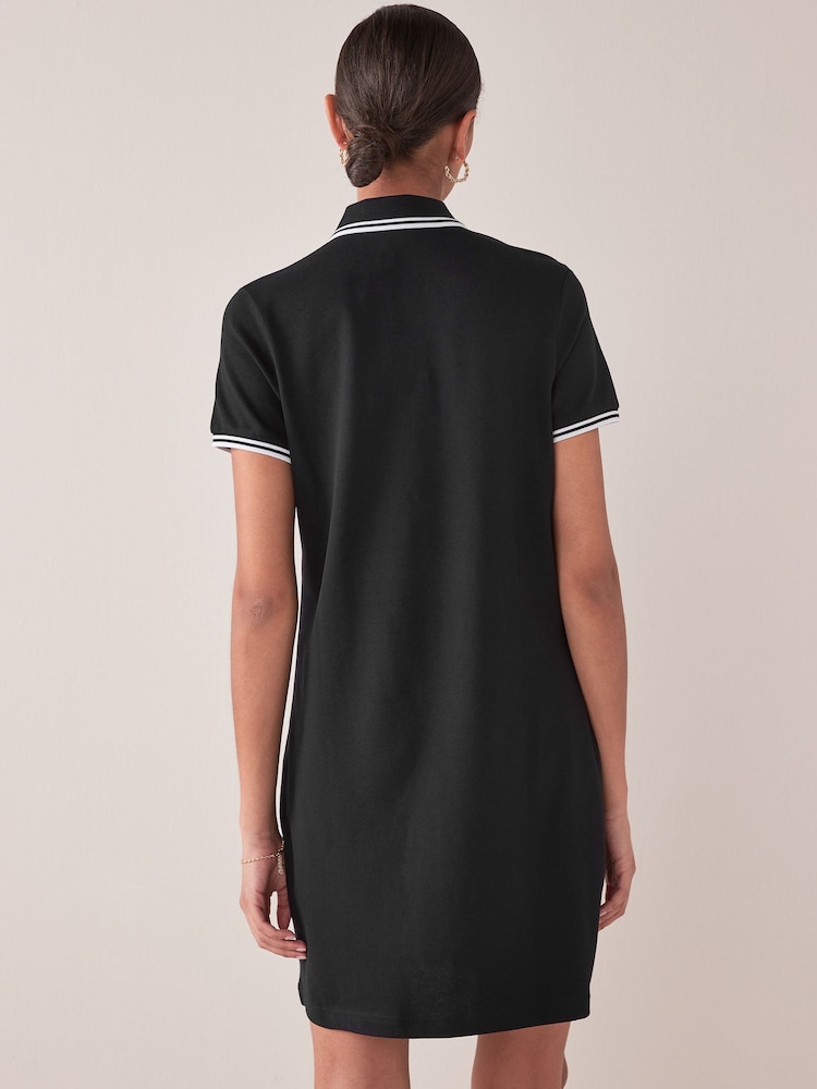 Fred Perry Twin Tipped Polo Black Dress - Image 2 of 9