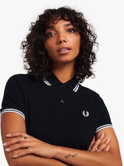 Fred Perry Twin Tipped Polo Black Dress - Image 4 of 9