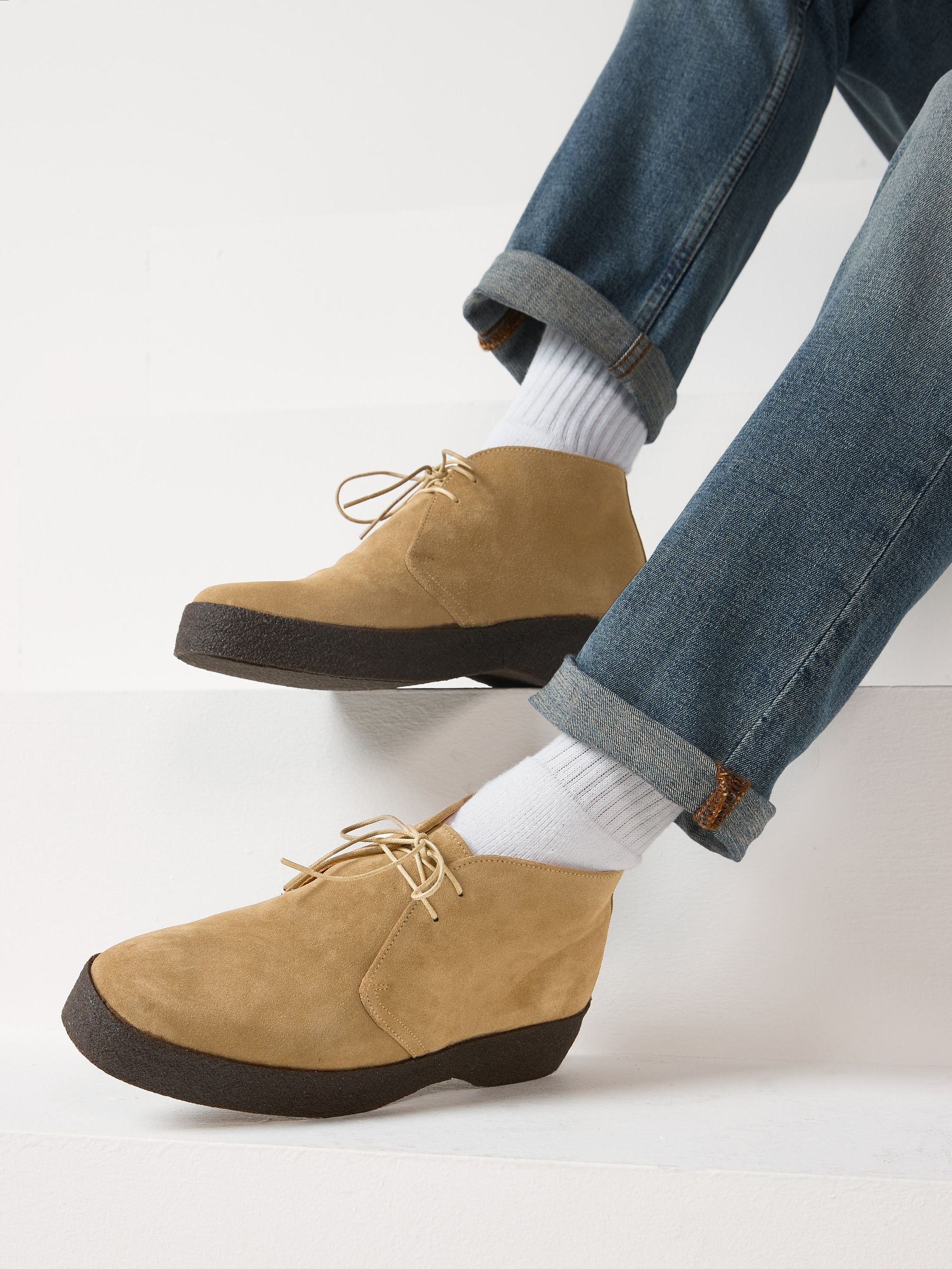 Buy Sanders For Next Suede Chukka Boot from Next Luxembourg
