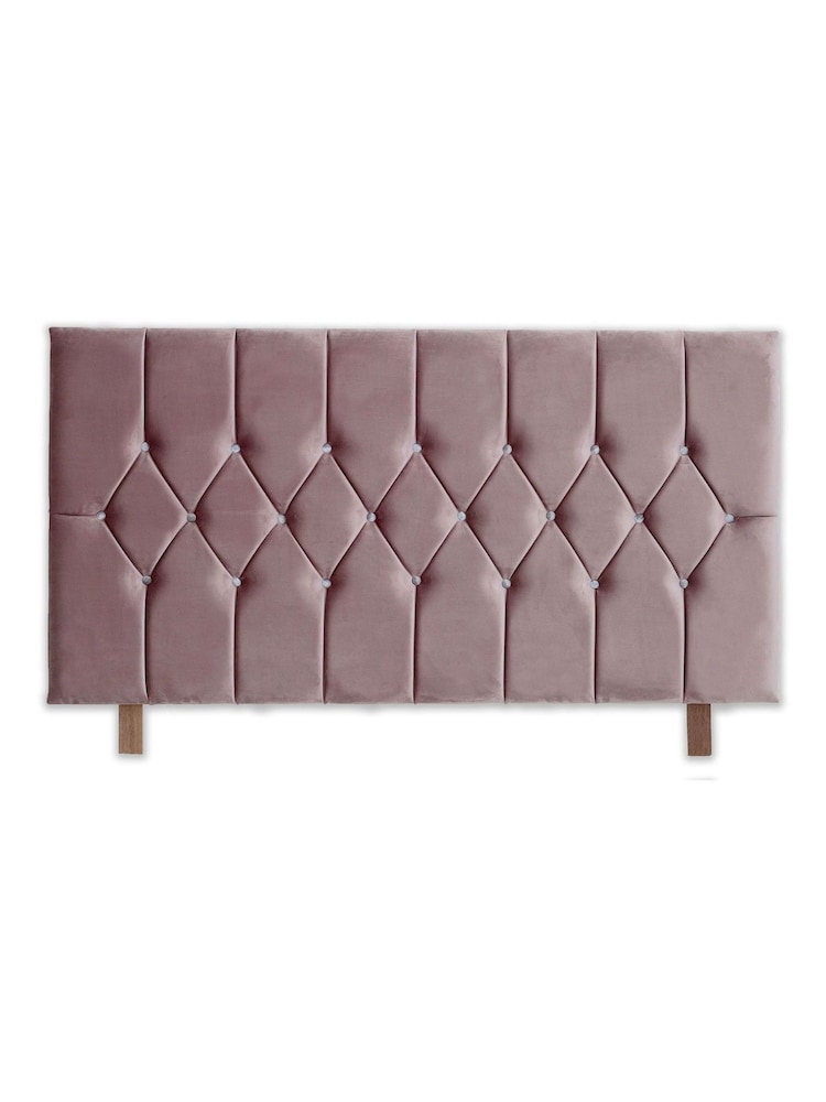 Catherine Lansfield Lilac Purple Boutique Velvet Headboard - Image 2 of 2
