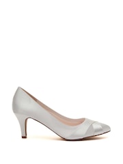 Rainbow Club White Wedding Lexi Satin Bridal Court Shoes - Image 1 of 4