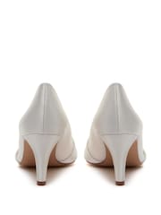 Rainbow Club White Wedding Lexi Satin Bridal Court Shoes - Image 3 of 4