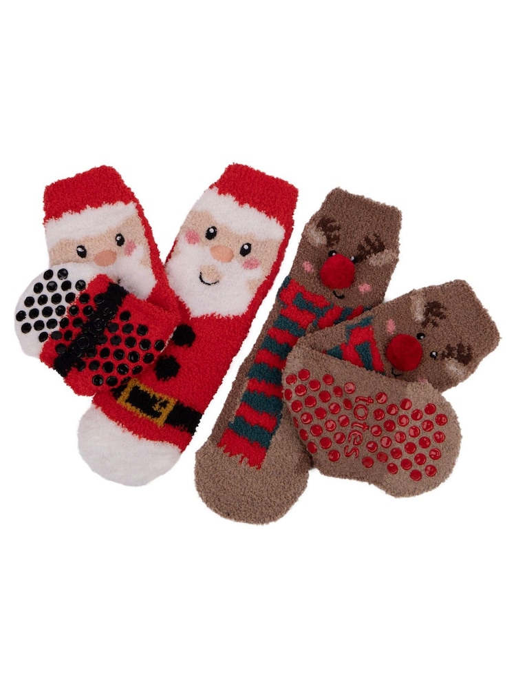 Totes Red toasties Childrens Super Soft Socks - Image 2 of 4
