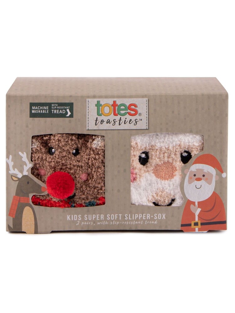 Totes Red toasties Childrens Super Soft Socks - Image 4 of 4