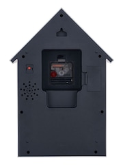 Karlsson Warm Grey Dog House W. Wooden Roof Wall Clock - Image 4 of 4