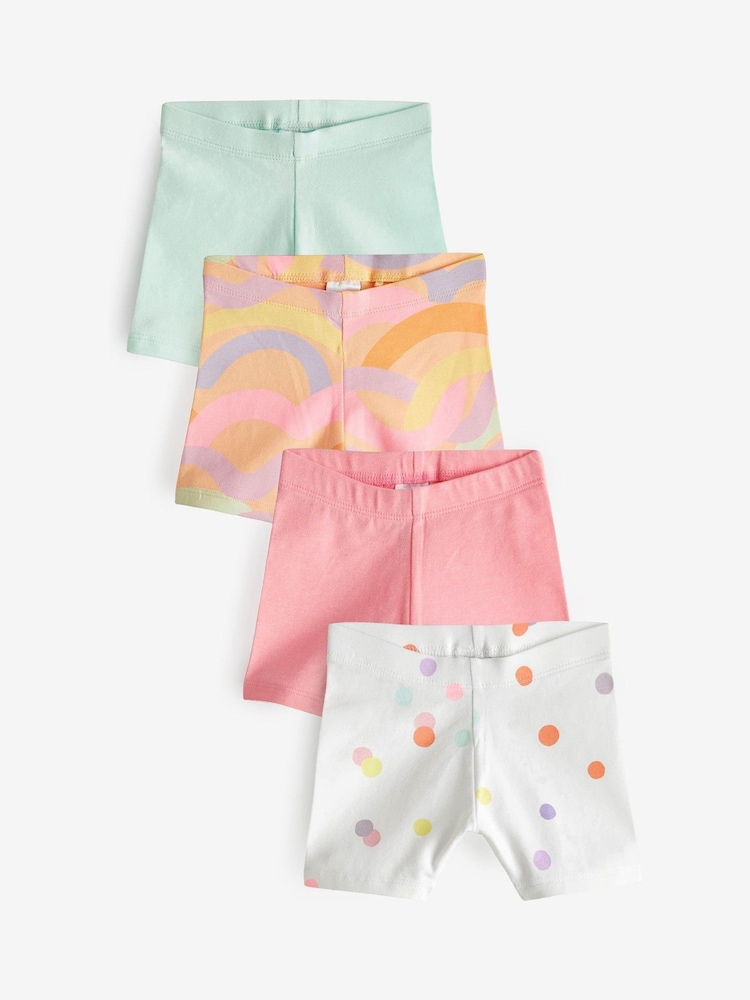Pink/Regenbogen - Radlershorts im 4er-Pack (3 Monate bis 7 Jahre) - Bild 1 von 1