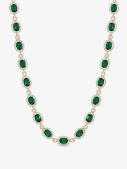 Jon Richard And Emerald Halo Necklace - 2의 이미지 2